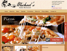 Tablet Screenshot of michaelsitalianrestaurant.net